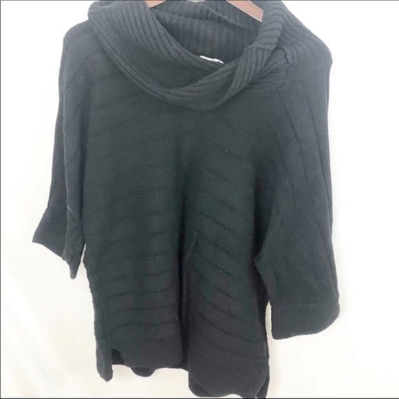Katie Hill black oversized cowl neck sweater 1x - Picture 1 of 3
